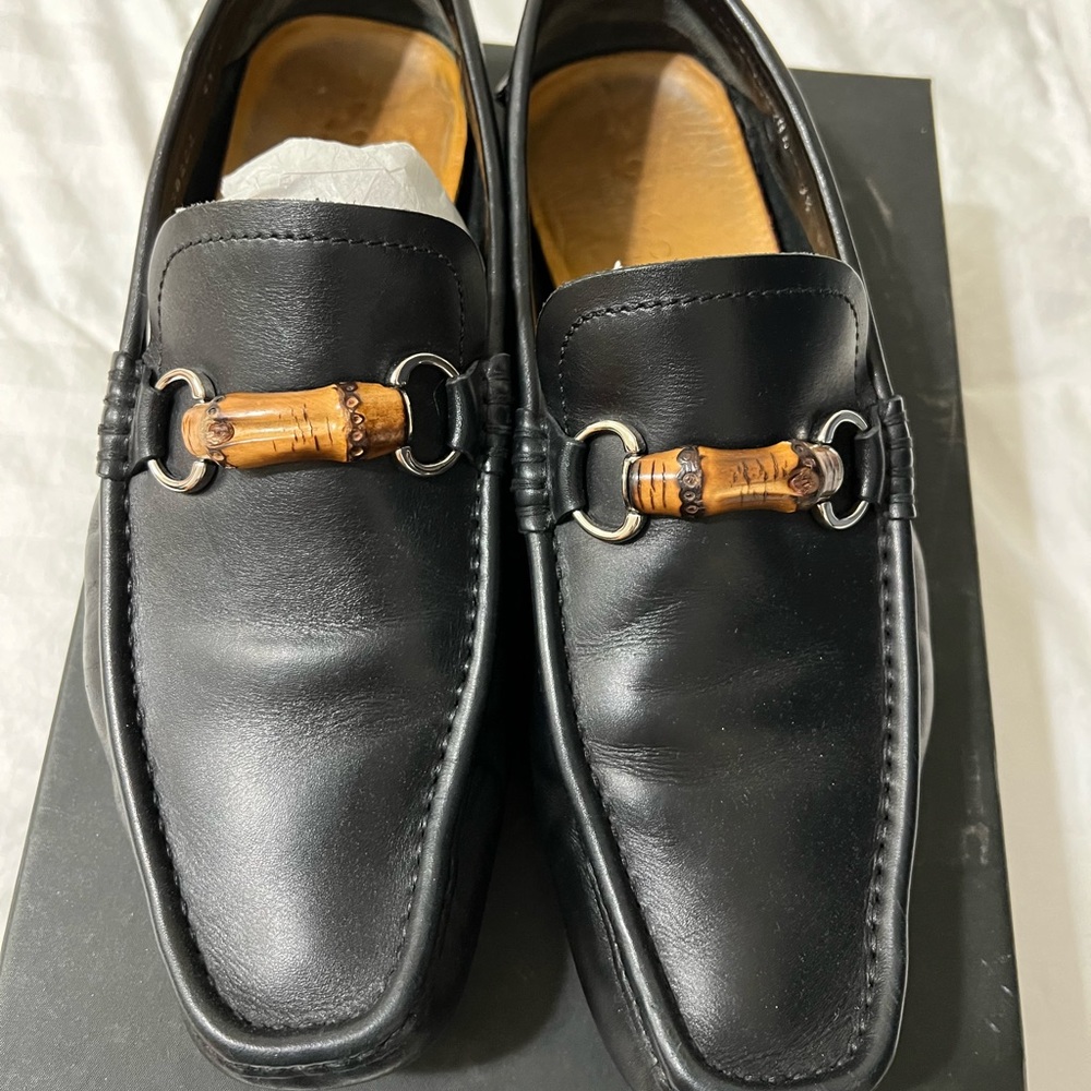Gucci bamboo loafers size 9.5